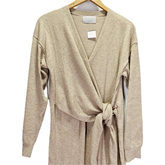 Modern Citizen Lenese Midi Sweater Dress Tie Waist Long Sleeve - Picture 8 of 12